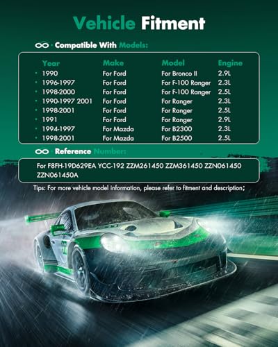 Image of SCITOO AC Compressor for Ford for Ranger 2.5L 1998 1999 2000 2001 | Fast Cooling, Ultra Low Noise (≤72 dB) Air Conditioner Compressor for Summer, with Clutch, F8FH-19D629EA YCC-192 ZZM261450