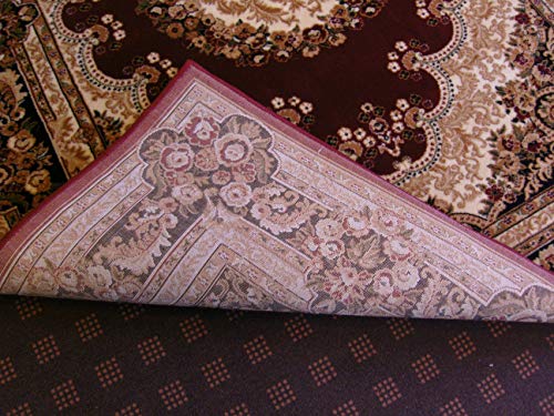 oKu-Tex Webteppich Teppichläufer Brücke "Bidjar" | Orientmuster, Medallion | Farbe: Rot | 60 x 110 cm – Bild 6