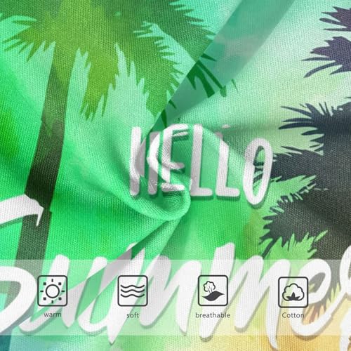 Vibrant Summer Colorful Palm Girl Panties Cute Toddler Girls Underwear Cotton Durable Briefs Underpants 2t3