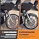 HCmotorku Motorrad-Schutzblech, 48,3 cm, passend für Harley Touring, Road King, Road Glide, Electra Glide, Street Glide, Custom Baggers (für 120/R19, Mattschwarz)