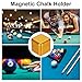 PATIKIL Billiard Magnetic Chalk Holder, Aluminum Pool Chalk Holder Billiards Cue Chalk Tip Case for Snooker Sports Accessories, Golden