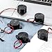 5PCS DC 3-24V 100dB Active Piezo Electronic Buzzer, 2-Wire Leads Electric Alarmer Black Beep Tone Alarm Ringer Continous Sound