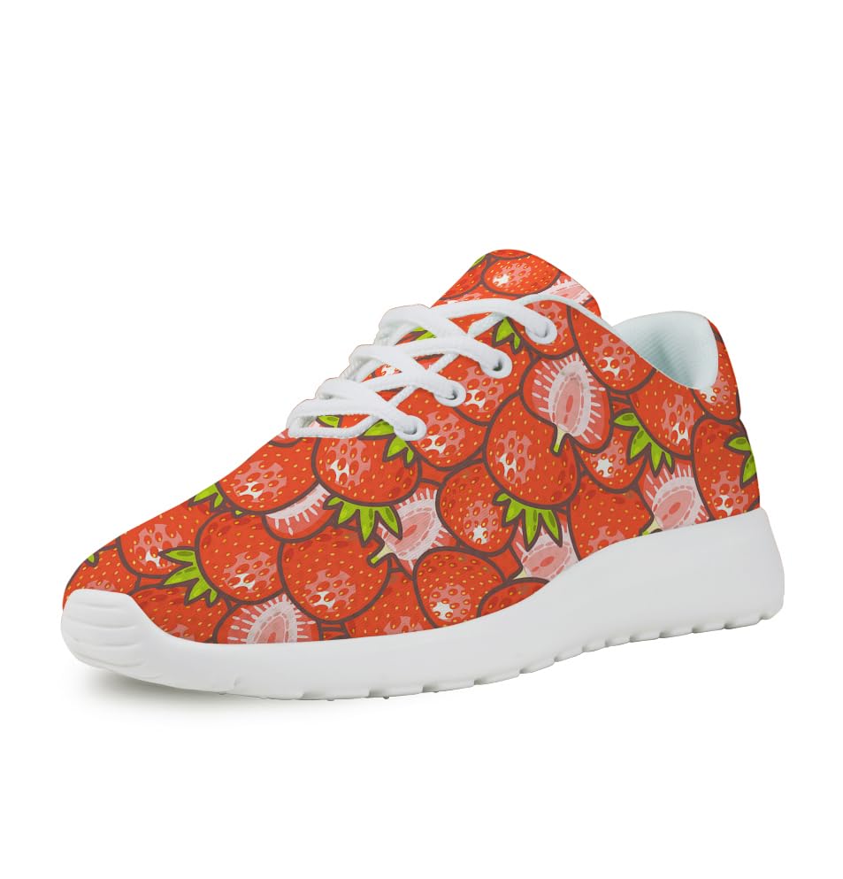 Strawberry Shoes for Women Men Trail Running Casual Fashion Sneakers Slip-on Tennis Shoes