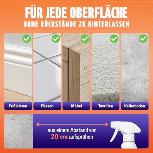 Universal Insektenspray 500ml – Insektenspray Wohnung gegen kriechende & fliegende Insekten – Ungezieferspray mit PT19 Wirkstoff – Effektiver Insektenvernichter Spray & Anti Insekten FUTUM