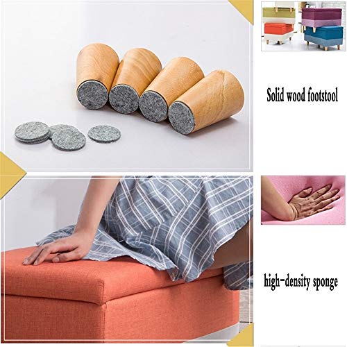 Pouf coffre de rangement en lin pour créer un coin détente chaleureux