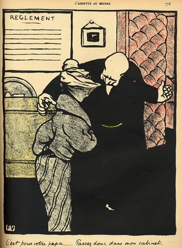 Art tableau Vallotton affiche impression déco murale salon contemporain et cabinet d'avocat