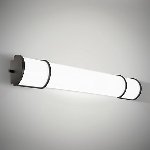 ASD Lámpara LED de montaje empotrado de tocador de 36 pulgadas, barra de iluminación lineal de baño, 3CCT, regulable, Energy Star, certificación ETL