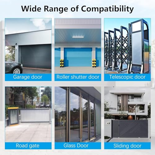 2Pcs Garagentor Handsender,Universal Tor Garagentor Fernbedienung mit 433,92MHz NA,EE,EV, Universal Funk Fernbedienung Garage, Garagentor Fernschalter 433.92MHz für Garagentor Tor