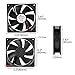 uxcell 92mm x 25mm 12V DC Cooling Fan Long Life Sleeve Bearing Computer Case Fan