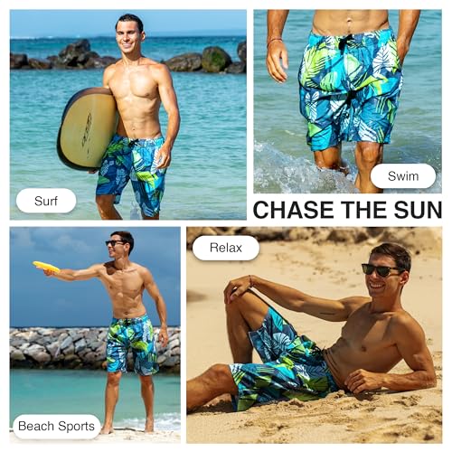 Image of Kanu Surf Men's Big Viper Extended Size Stripe Swim Trunk