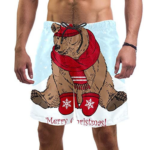 Maillot de bain animaux ours le cadeau original pour homme cet hiver