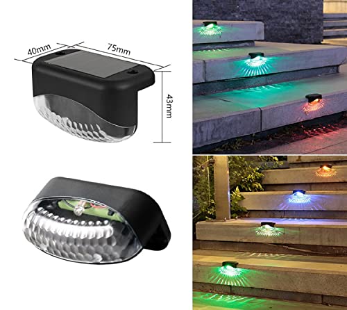 Aslidecor Solar Deck Lights Outdoor, 16 Pack Solar Step Lights Waterproof Led Fence Lighting For Outside Railing,Stairs, Yard And Christmas Decoration(Color) #TOP1