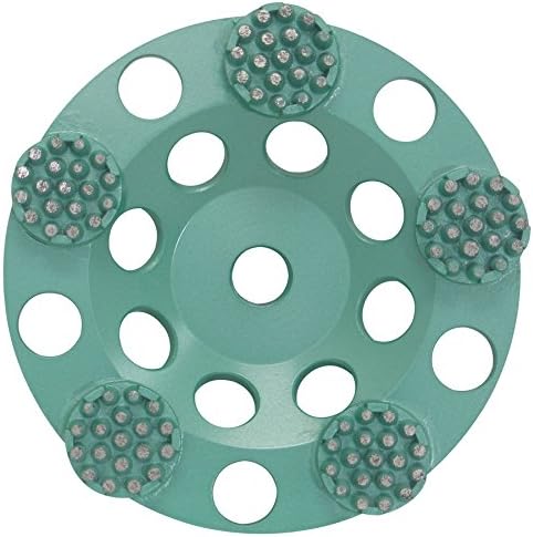 Pearl Abrasive P4 PB07G Button Cup Wheel for Concrete and Natural Stone 7 x 5/8-11