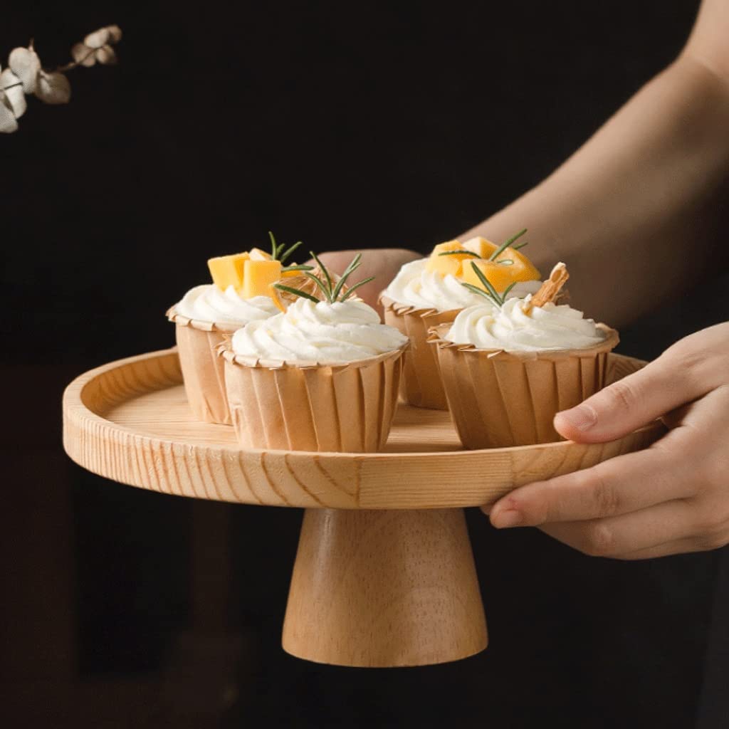 Présentoir En Bois Pour Bijoux Ou Cupcakes - Dimensions 39x7.5x11 Cm - 5 Plateaux Ronds - Montage Facile