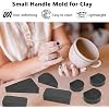 Pottery Mug Handle Molds 12Pcs Mug Handle Forms Mug Handle Making Tool for Pottery Ceramic Mug Handle Molds for Clay with Various Shapes and Sizes-Black