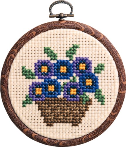 Kit de broderie japonais Orimupasu 7331 pour créer un cadre déco fleuri à la maison