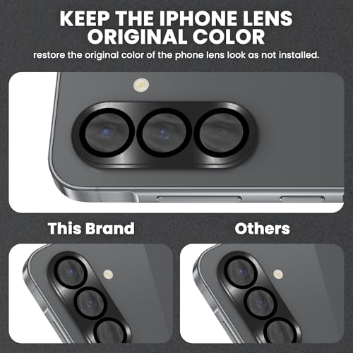 Image of FIRST MART Black Camera Ring Guard Protector for Samsung Galaxy A56 and Samsung A36 | Tempered Glass with Metal Alloy Rings, HD Clear, Scratch Resistant, Case-Friendly | Pack of 1
