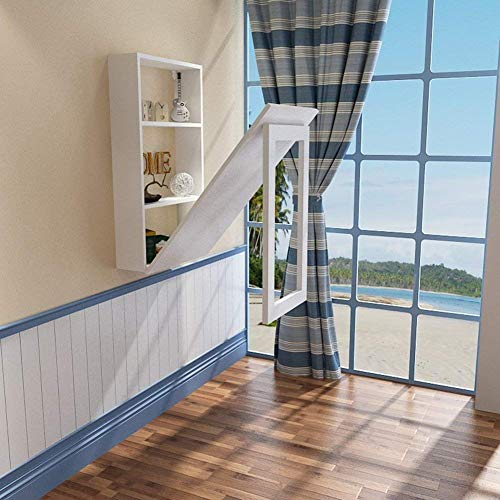 Wandtisch, an der Wand befestigter Klapptisch für kleine Räume Klapptisch Esstisch Convertible Desk Solid Wood