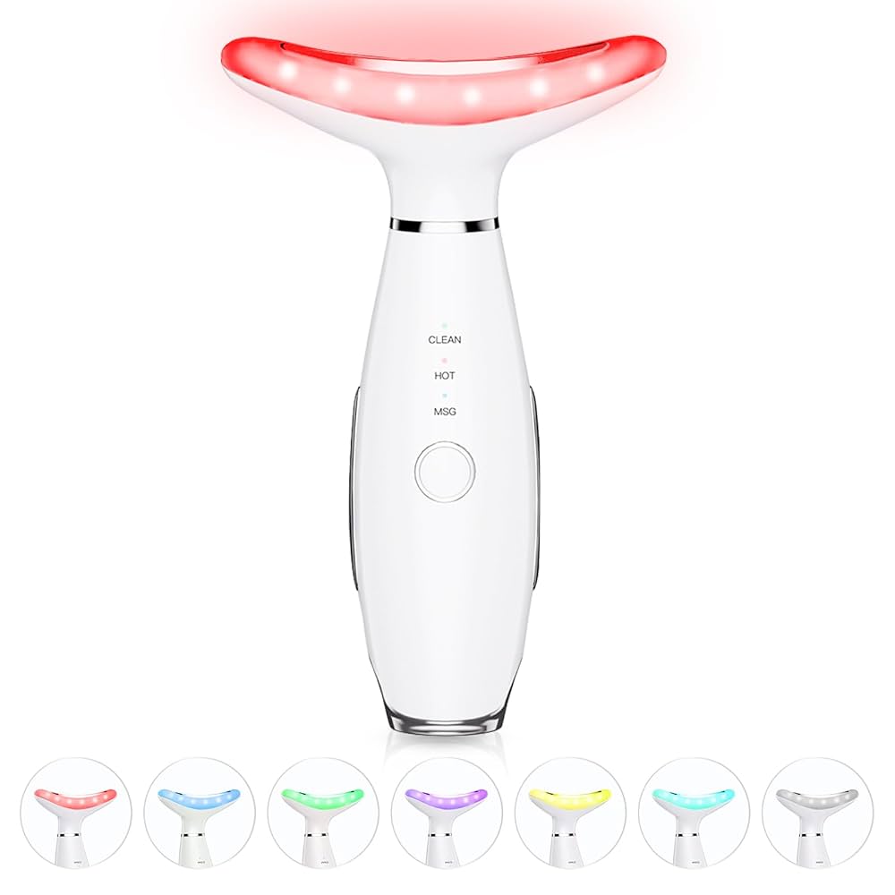 7 in 1 Skin Care Tools 美顔器 ホワイト Amazon.com: 7 in 1 Multifunctional Facial Massager, Red