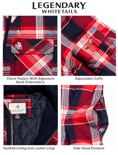 Image of Legendary Whitetails Mens Maplewood Hooded Shirt Jacket