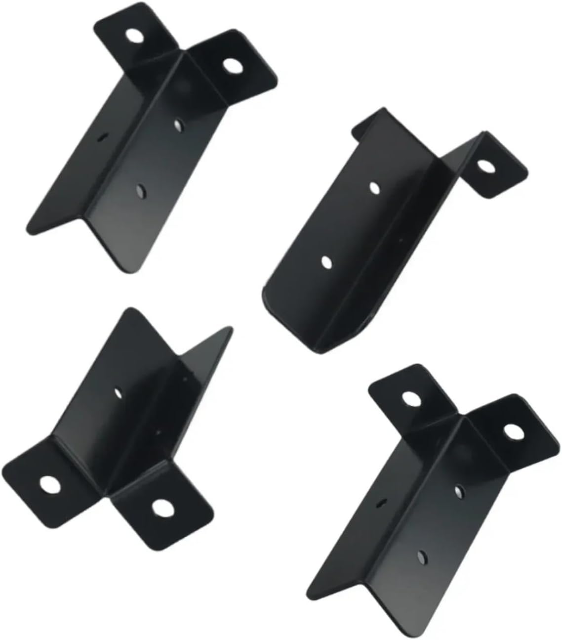 4pcs Post Anchor Base Brackets Heavy Duty Adjustable Deck Post Anchor Fence Post Base Support for Pergola Railing Post Fence