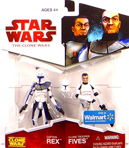 Star Wars: The Clone Wars Exclusive > Captain Rex & Clone Trooper Fives Action Figure 2-Pack