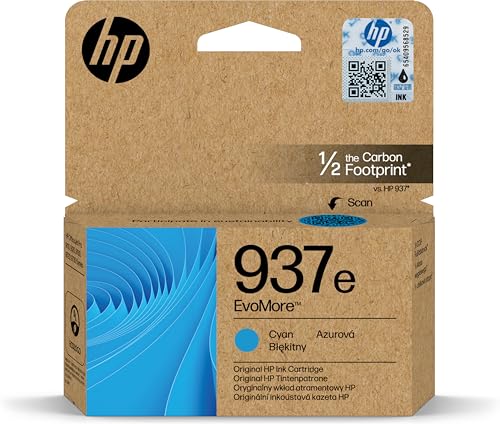 Hp Cartuccia D'Inchiostro Originale Evomore 937E, Ciano
