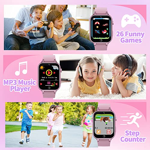 Reloj-Inteligente-Nino-Smartwatch-Ninos-con-26-Juegos-HD-Camara-Alarma-Reproductor-de-Musica-Podometro-Caloria-Pantalla-Tactil-Reloj-Nino-Juguetes-Regalos-para-Ninos-Ninas-4-12