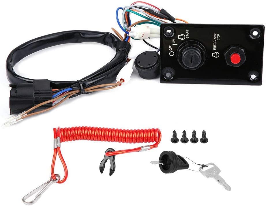 Miniatura 4 de Conjunto de panel de interruptor de llave de encendido fuera de borda marino 37100-96J24 para Suzuki