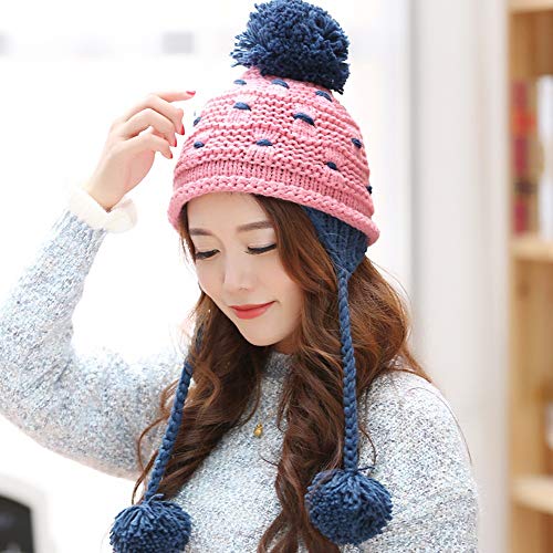 Chapeau de ski à saison d'automne et d'hiver en tricot épais et doux