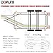 DOAUTO 50 Foot Heavy Duty 14AWG 6 Way Round Conductor Wiring RV Trailer Cord Harness Wire, 6 Individually Flexible PVC RV Tow Hitch Caravan Hook-Up Cable
