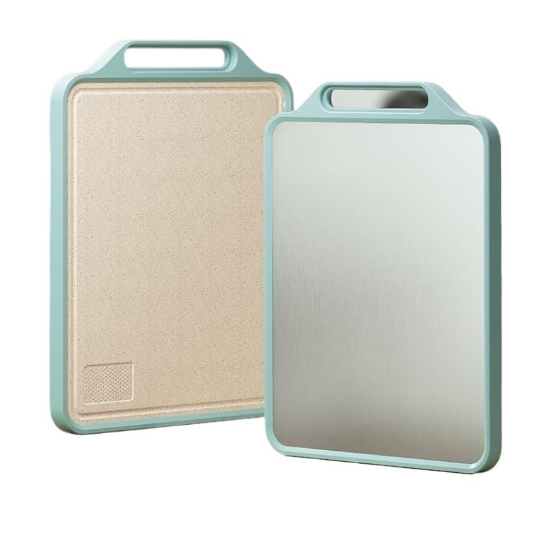 Tabla Cortar Acero Inoxidable, Tabla de cortar de doble cara, tabla de cortar de acero inoxidable y tabla de cortar antibacteriana, resistente al moho for cocina