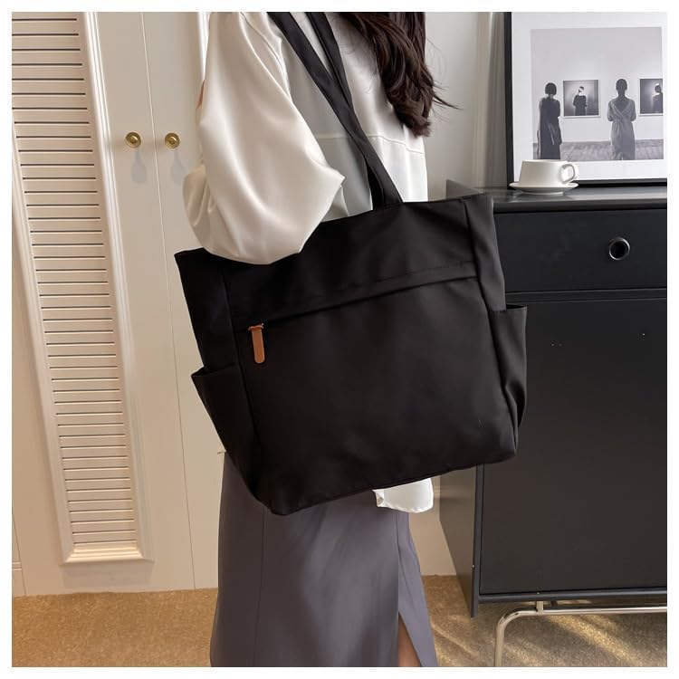 Large Tote Bag for Women, Large Shoulder Bag with Zipper and Pockets, Everything Tote Handbag for Work Gym Travel2
