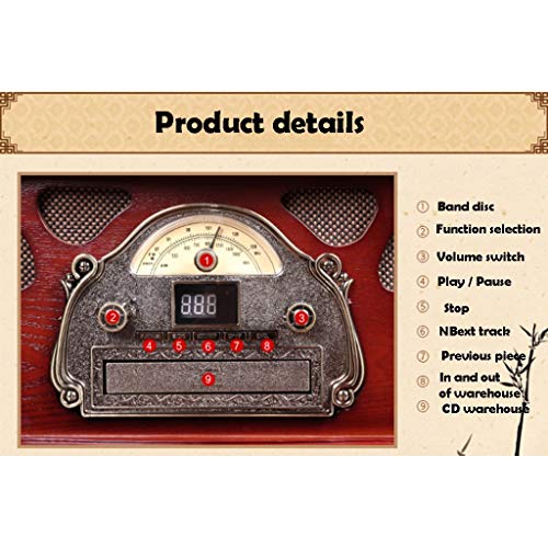 Gramophone rétro avec Fonction Bluetooth, Tourne-Disque Vintage Vinyle avec Caisson de Basses intégré, Tourne-Disque… - Les Beatles, Paul McCartney, John Lennon, RIngo Starr, George Harrison Gramophone rétro avec Fonction Bluetooth, Tourne-Disque Vintage Vinyle avec Caisson de Basses intégré, Tourne-Disque… – Image 3