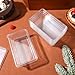 LABRIMP Clear Tiramisu Box 4.52X2.75X1.77In Portable Cake Container with Lid for Bakery Desserts Cupcakes and Cookies Food Storage Boxes