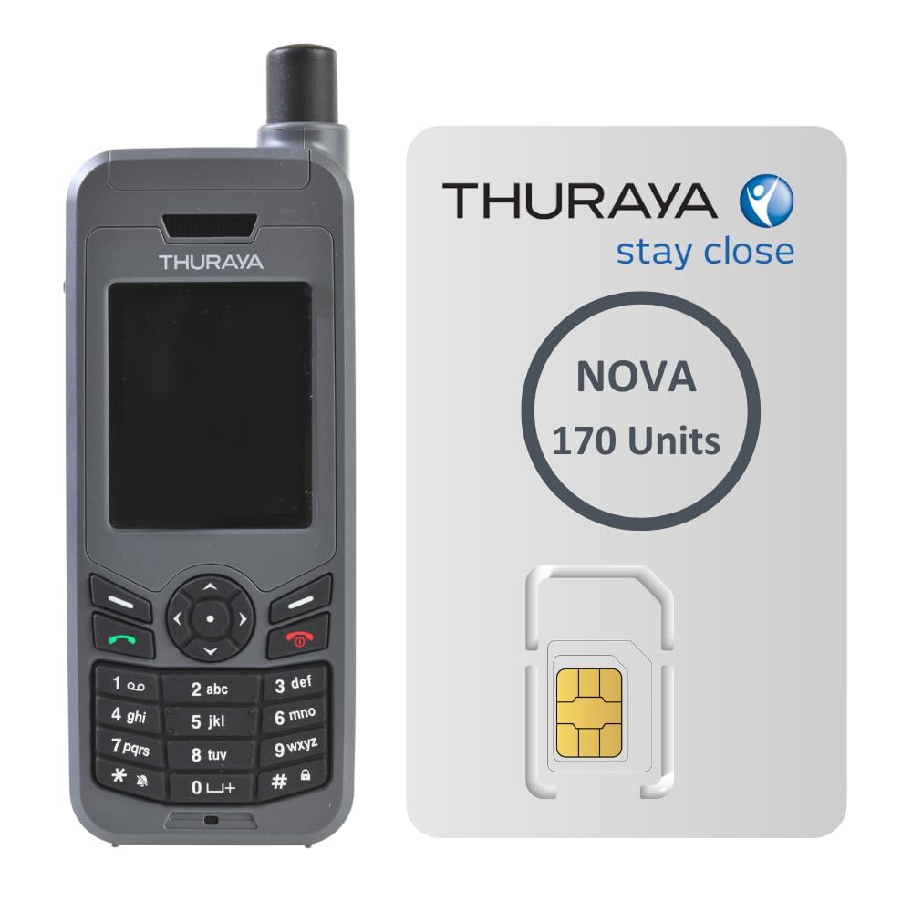 Teléfono satelital Thuraya XT-Lite + SIM Prepagada Nova con 60 Unidades | Validez de 365 días | Cobertura de Voz y SMS para comunicaciones remotas y de Emergencia — view 7