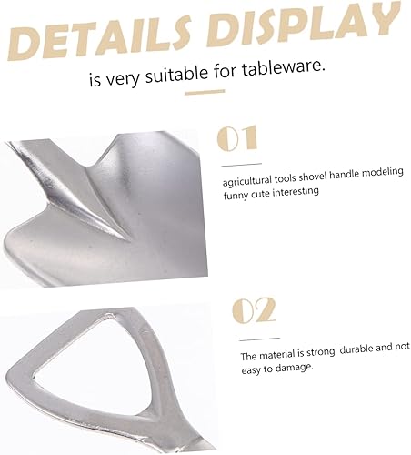 Miniatura 8 de ARTIBETTER 2 piezas de vajilla para comer en forma y degustaciones para el hogar postre de azúcar cuchara de hielo inoxidable cucharas pequeñas