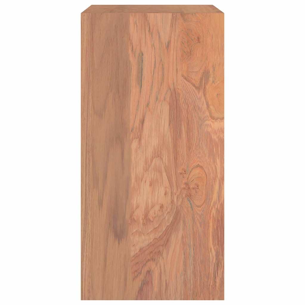 Stolik Boczny z Litego Drewna Tekowego 45x30x60 cm z 2 Półkami