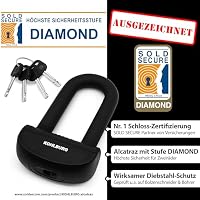 KOHLBURG 6kg massives 150cm VdS Sicherheits- Motorradschloss Typ Alcatraz, 13mm Spezialstahl-Kette, Kettenschloss höchste Sicherheitsstufe 15+ von 15 - Schloss lang VdS zertifiziert für Motorrad Ebike – Ansicht 8