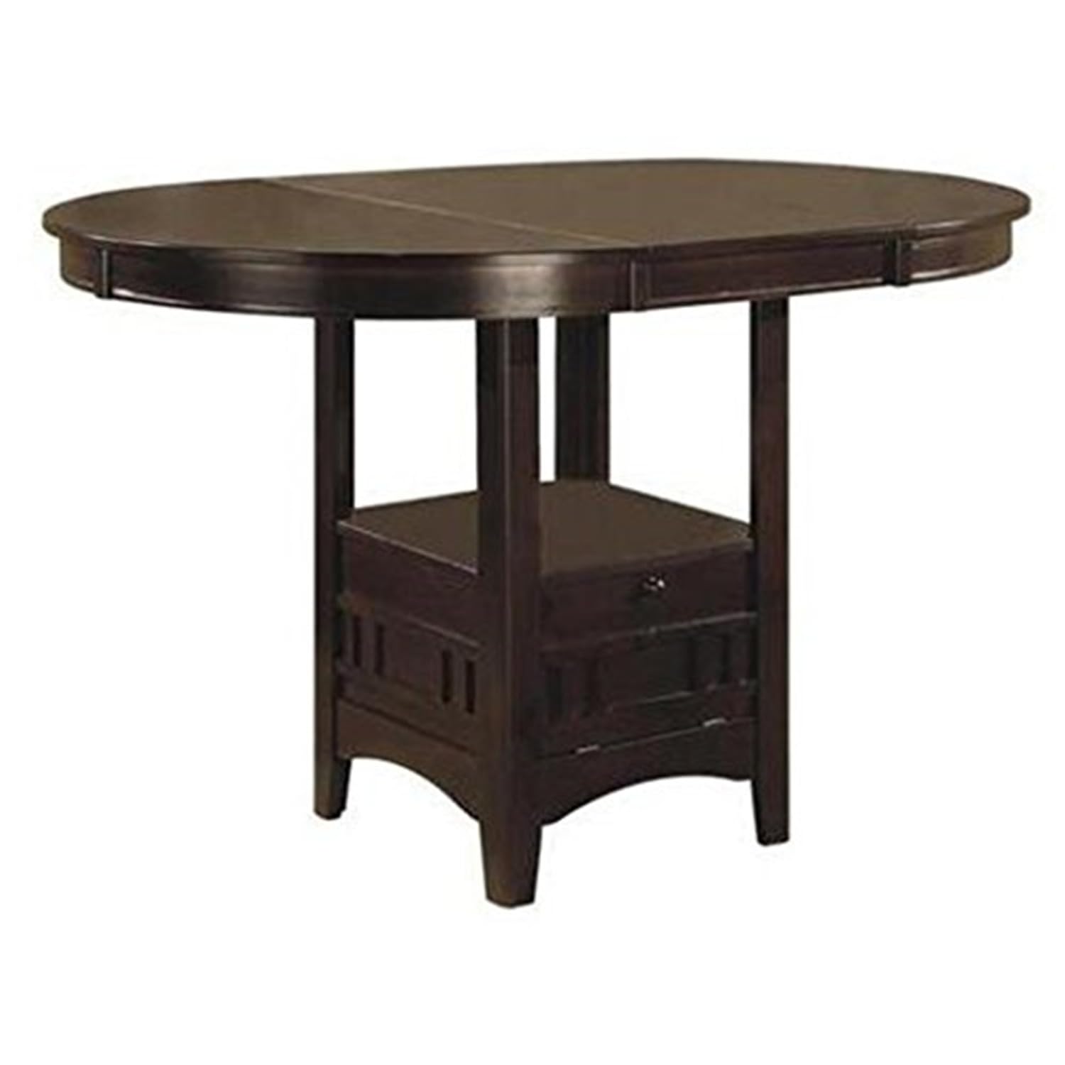 Coaster Counter Height Dining Table Extension Leaf, Dark Cappuccino Finish