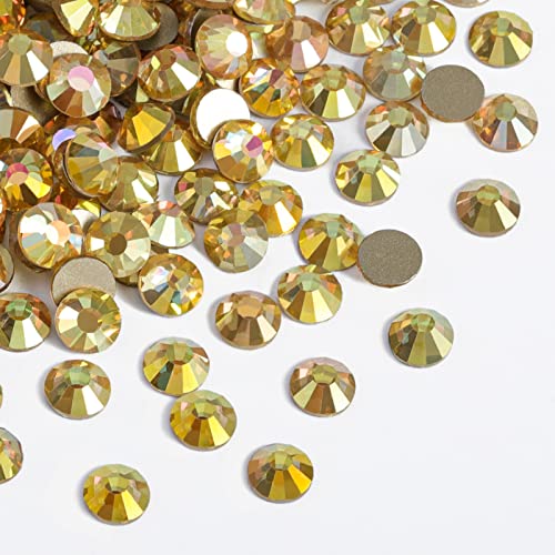 image for beadsland Flat Back Crystal Rhinestones Round Gems for Nail Art and Cr