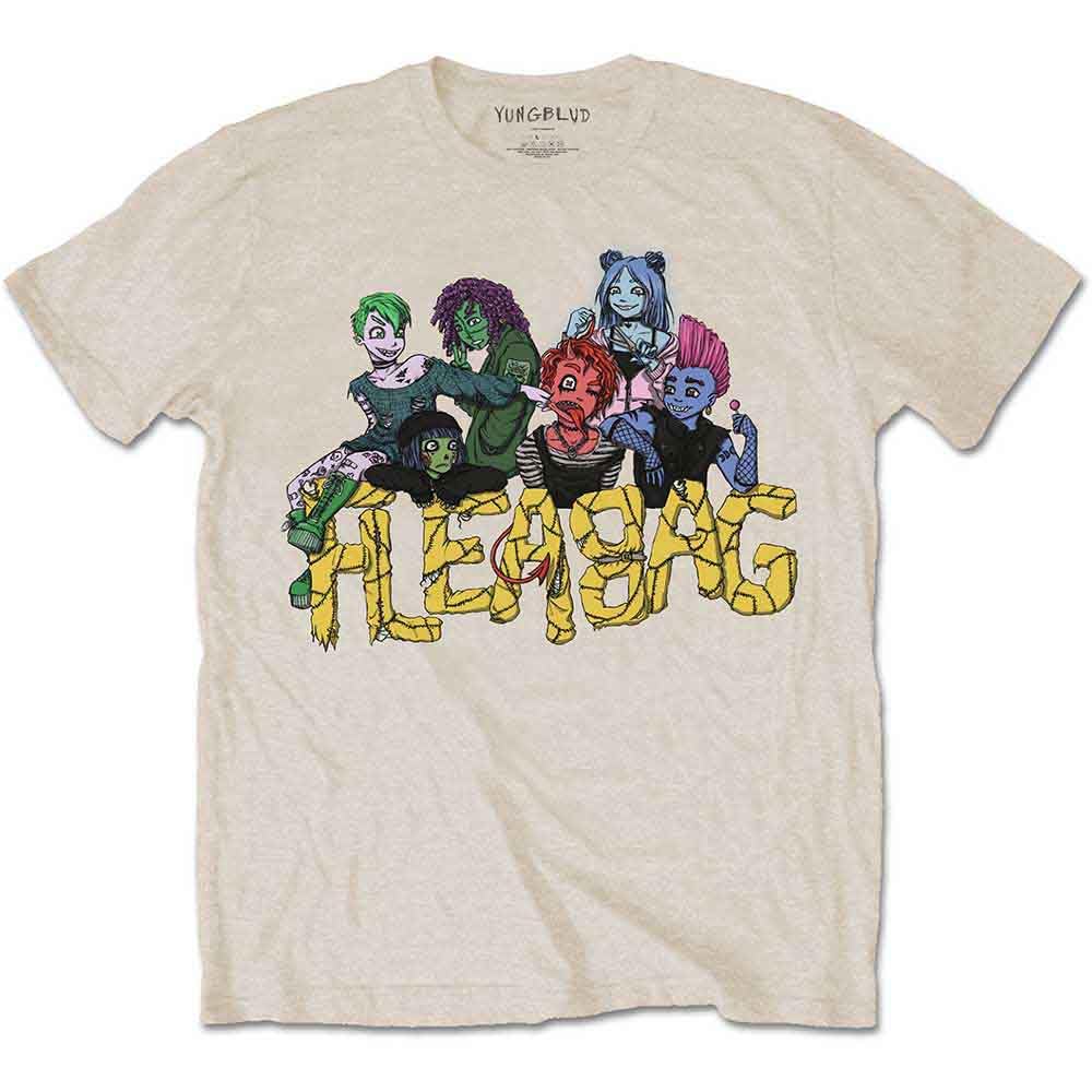 Yungblud T Shirt Fleabag Logo Official Mens Sand XXL