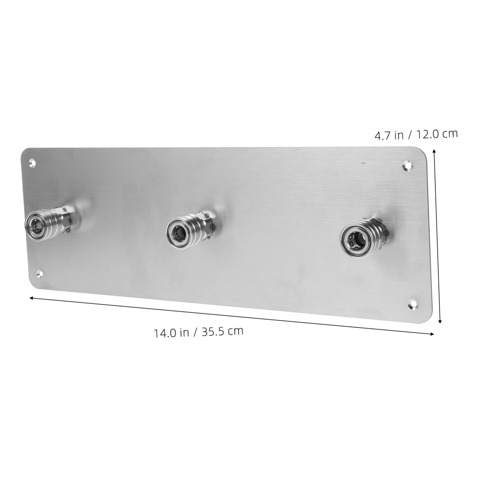Soporte de Pared para Boquilla de Hidrolavadora de Acero Inoxidable | 1 Juego, Plata, para Conexión Rápida de 1/4 Pulgadas, Almacenamiento Seguro y Montaje sin Herramientas