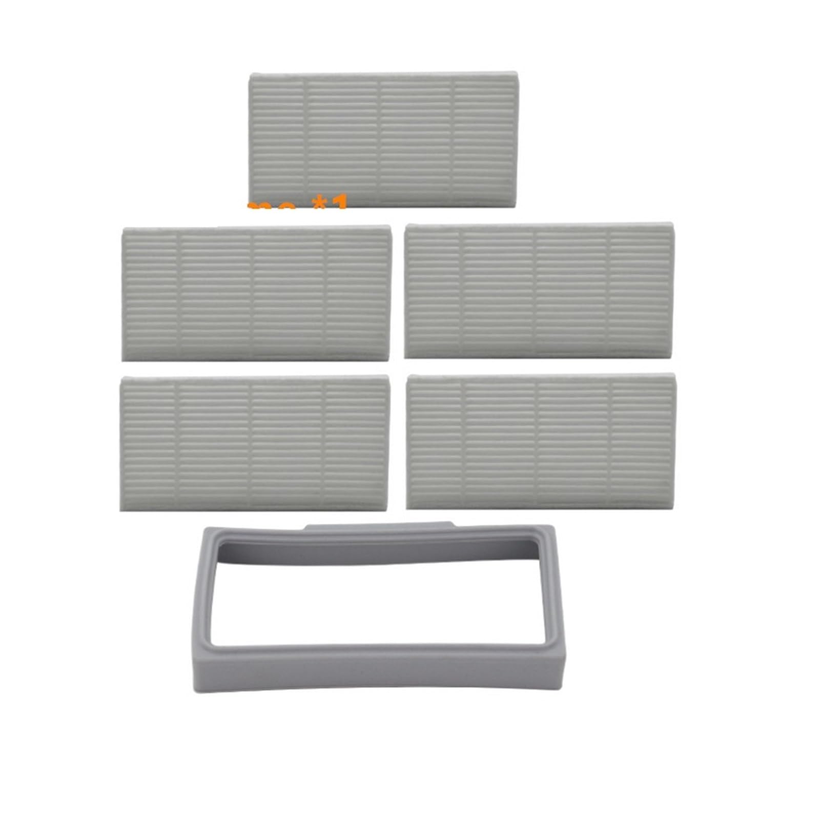 Robot Aspirateur HEPA Cadre De Filtre Joints En Caoutchouc Compatibles Avec Vileda VR 302 Aspirateur Robot Pièces Accessoires (couleur : 1 Cadre De Filtre