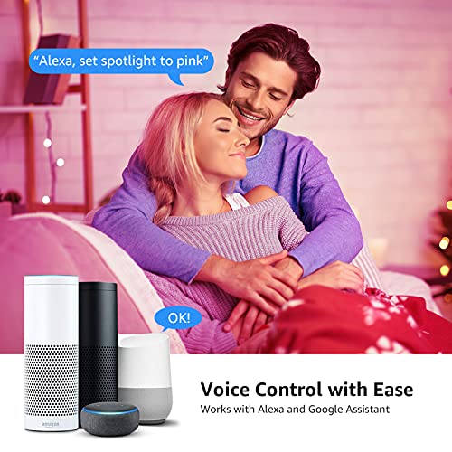 Lepro Gu10 Smart Light Bulbs, Rgb Color Changing Led Bulb, Compatible With Alexa & Google Assistant, Dimmable With App, 50W Equivalent Track Light Bulb, No Hub Required, 2.4G Wifi Only, Pack Of 4 #TOP1