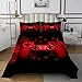 Feeyou Gamer Quilt Set 3Pcs Game Controller Coverlet for Kids Boys Teens Queen Size Gaming Bedspread for All Season (1 Quilt & 2 Pillowcases)