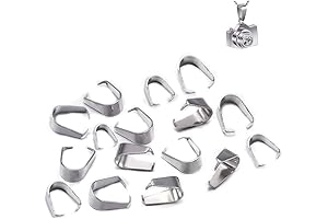 GBSTORE 100 Pack Stainless Steel Pinch Clips, 5mm x 10mm Pinch Clip...