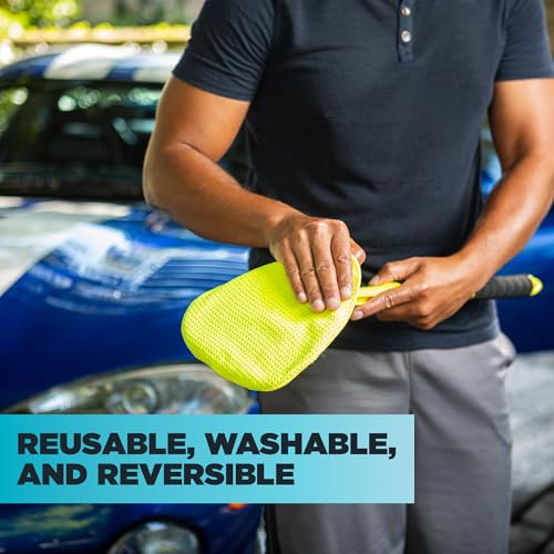 Image of Invisible Glass 95160 Reach & Clean GlassWindshieldCleaner ToolKit With ExtendableHandle, ReusableQuickChange Microfibers,StorageBag for AutoWindshield,Trucks, SUVs, RVs,Windows (Pack of 4)