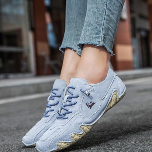 Vogany Shoes Orthopedic Sneakers for Men Women Driving Casual Slip On Shoes Fashion Sneakers Comfort Handmade Chukka Dress Walking Shoe Minimalist Boot Lightweight Commute Shoe Unisex 6