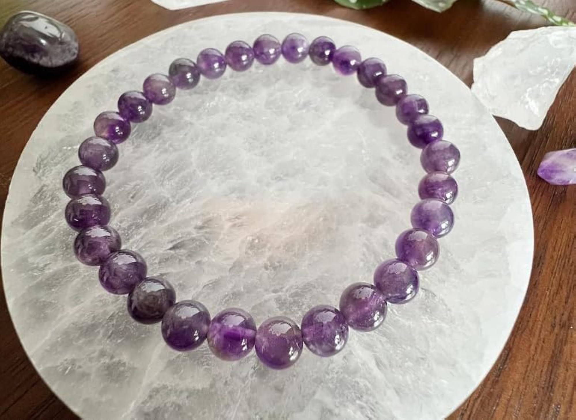 Genuine AAA+ Rated Amethyst Crystal Bracelet, Original Certified